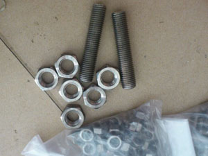 ASTM A193 B8C stud bolt with ASTM A194 8C nuts