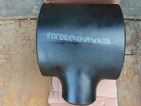 ASTM A234 WPB reducing tee 8