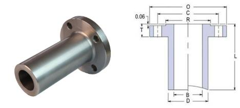 long weld neck flange