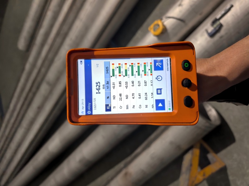 Inconel 625 pipe PMI