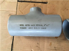 ASTM A403 WP904L Reducing Tee