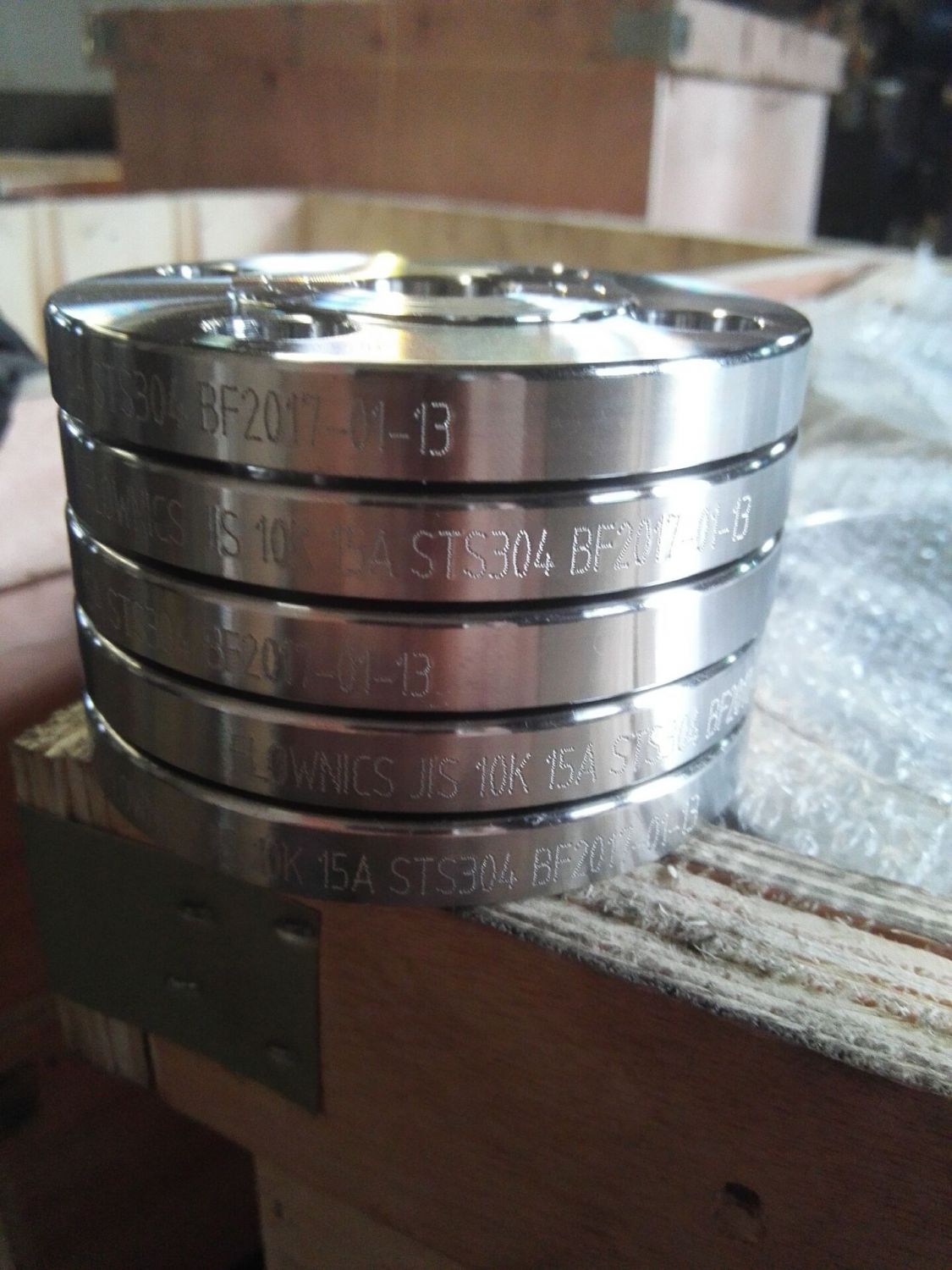STS304 JIS10K 15A Flanges