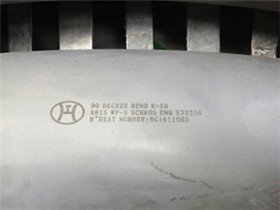 ASTM A815 S32205 90 degree bend