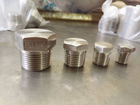 ASTM A182 F53 hex head plug ASME B16.11