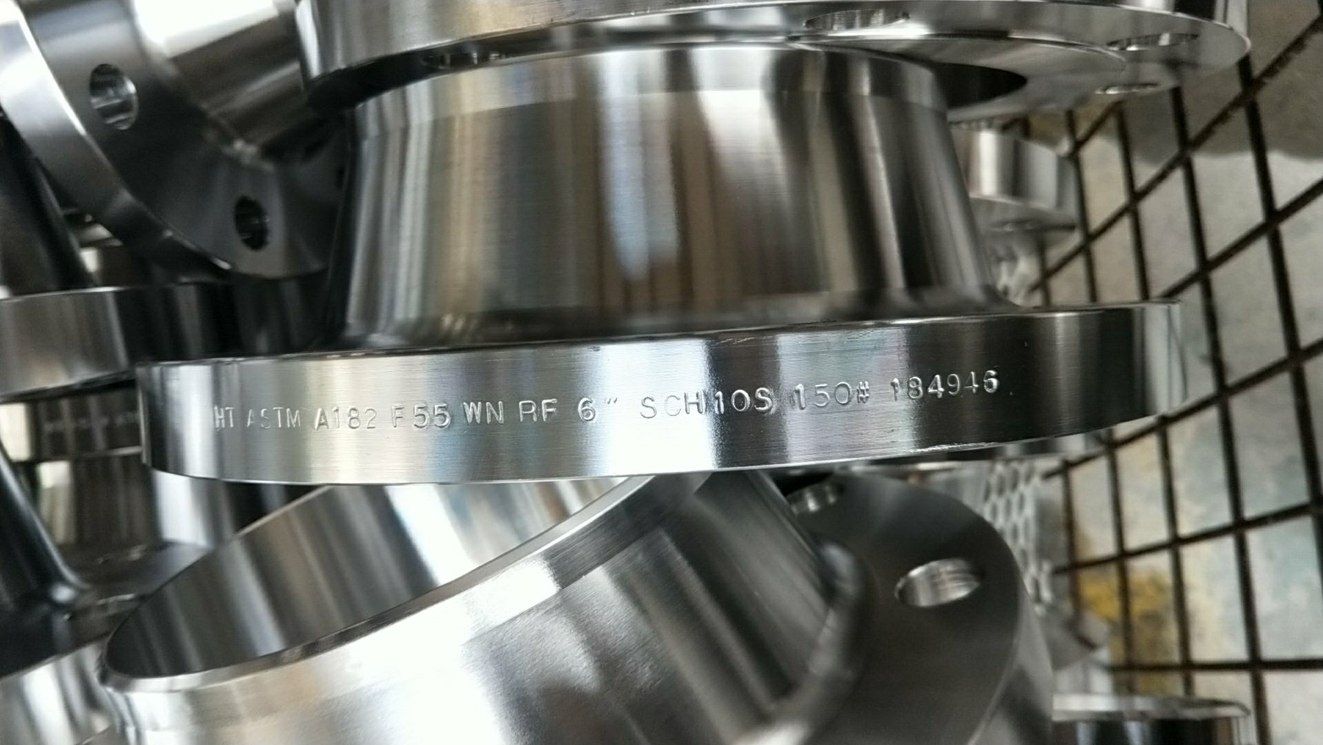Duplex Stainless Steel S32760 ASTM A182 F55 Weld Neck Flange RF 150# 8Inch 6Inch SCH 10S