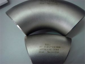 ASTM A403 CR304LN long short radius elbow