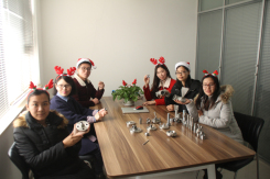zhengzhou huitong sales team celebrate Christmas and new year