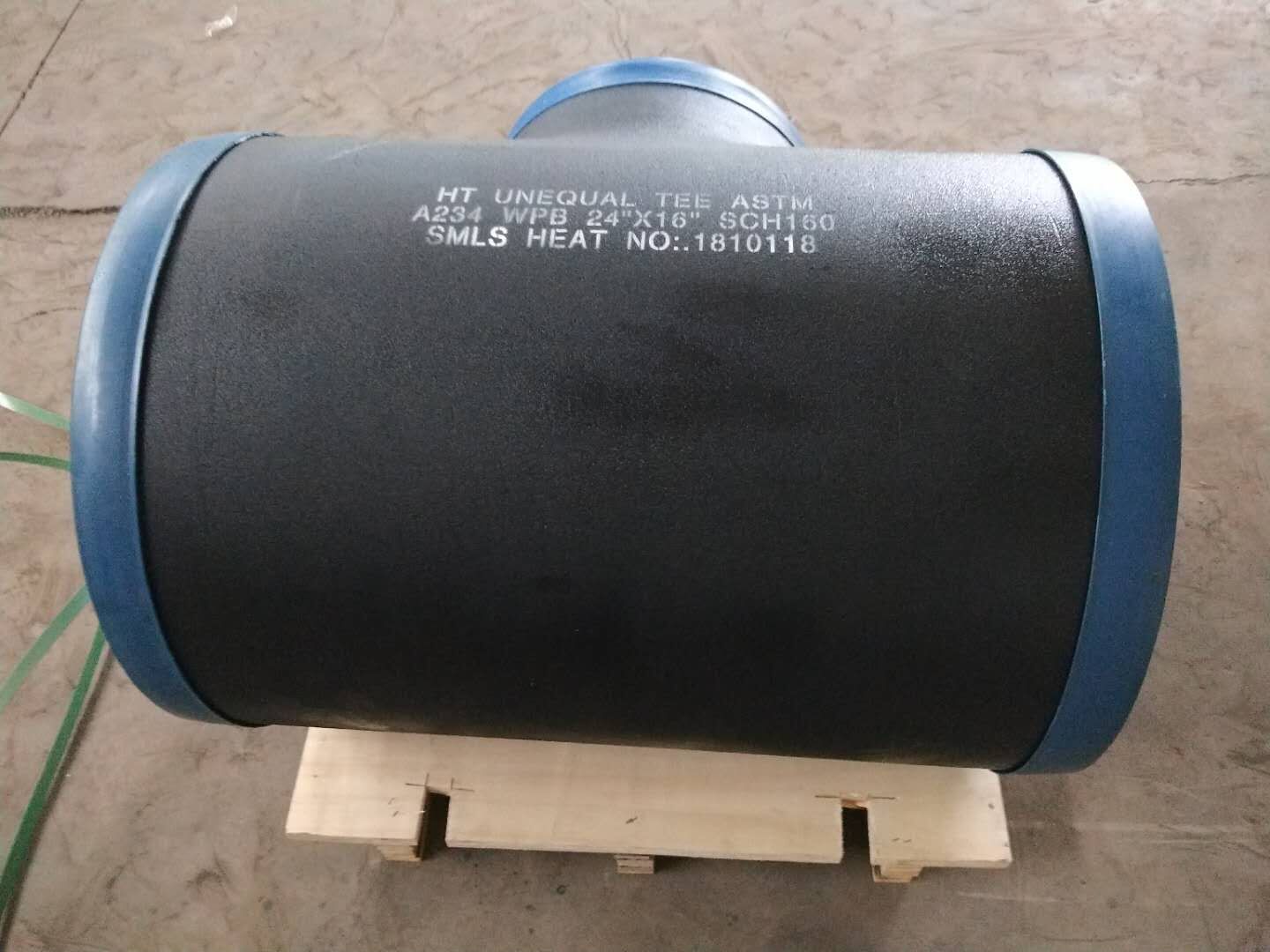 ASTM A234 WPB UNEQUAL TEE 24''X16'' SCH160 ASME B16.9