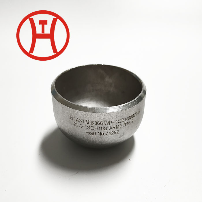 1-2 inch nickel alloy steel pipe fitting cap