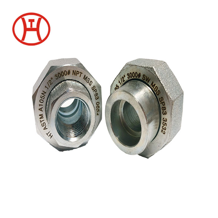 ASTM A105 강관 젖꼭지 위조 3000psi