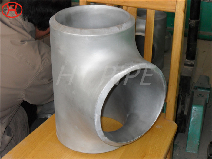 150 class stainless steel pipe fitting bw seamless ASTM A815 UNS S32750 EQUAL TEE