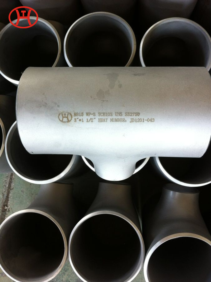 2 inch A815 stainless steel butt weld tee pipe fittings