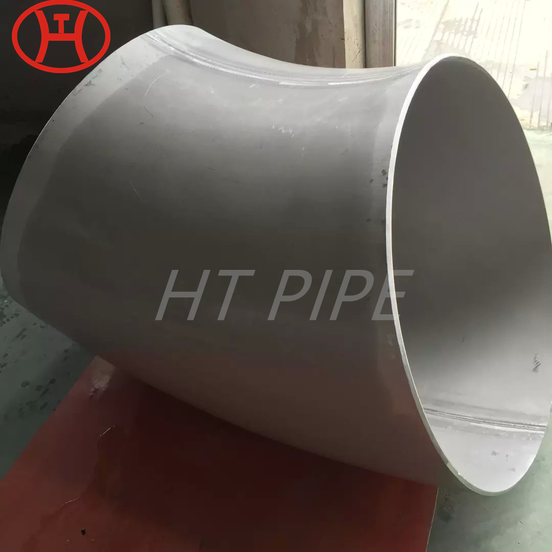 90 deg elbow sch80 welded nickel alloy pipe fitting elbow incoloy 800