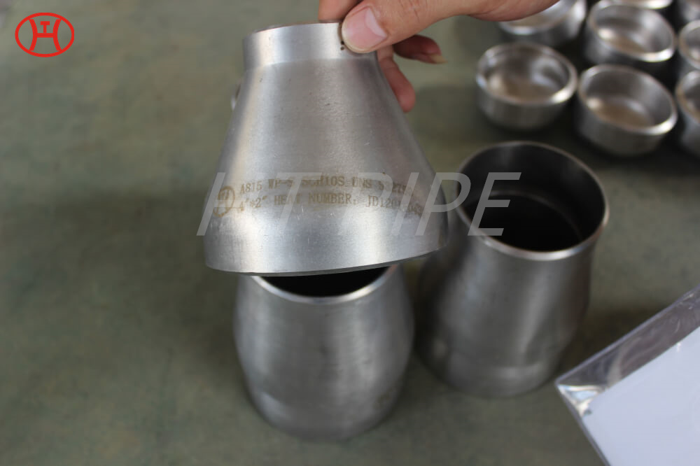 china custom cnc machining stainless steel pipe fitting ASTM A815 S32750 reducer