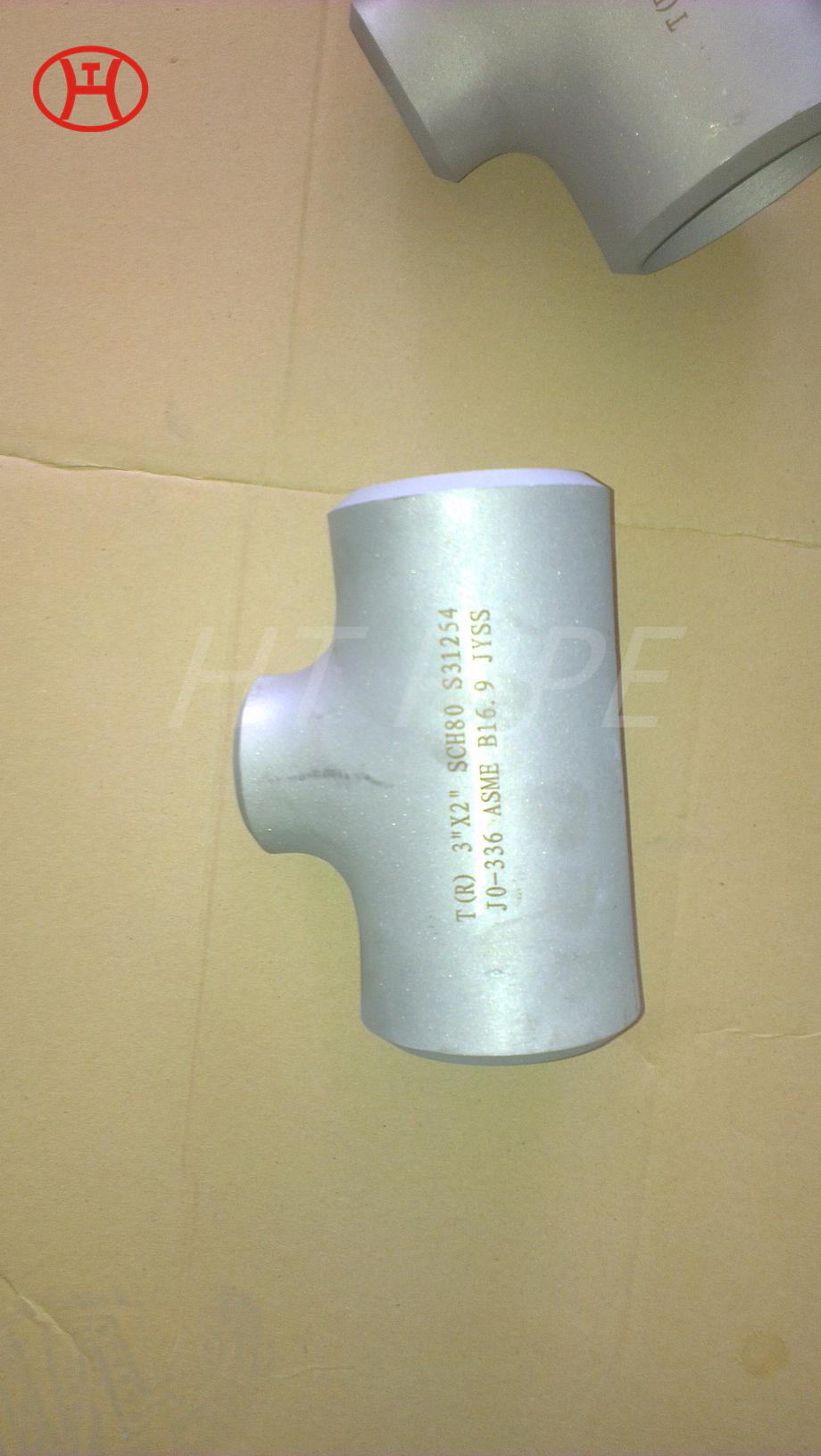 china supplier fittings steel pipe fitting of high quality stainless steel pipe S31254 tee
