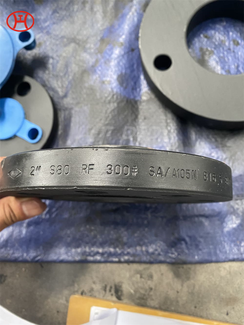 600mm carbon steel end plate flange blank for spun pile