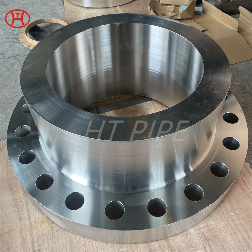 A SA182 duplex steel flanges with black painting
