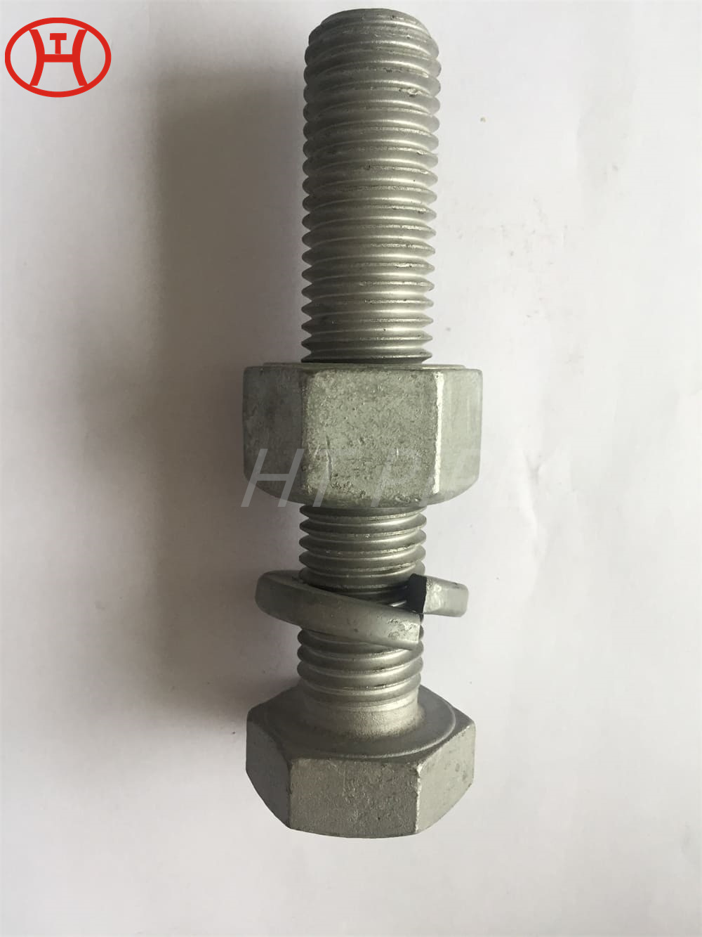 DIN931 Hot dip Galvanizing Nickel Alloy Steel UNS N08811-Inconel800HT Hex bolts with partial threadmild steel and nuts manufac