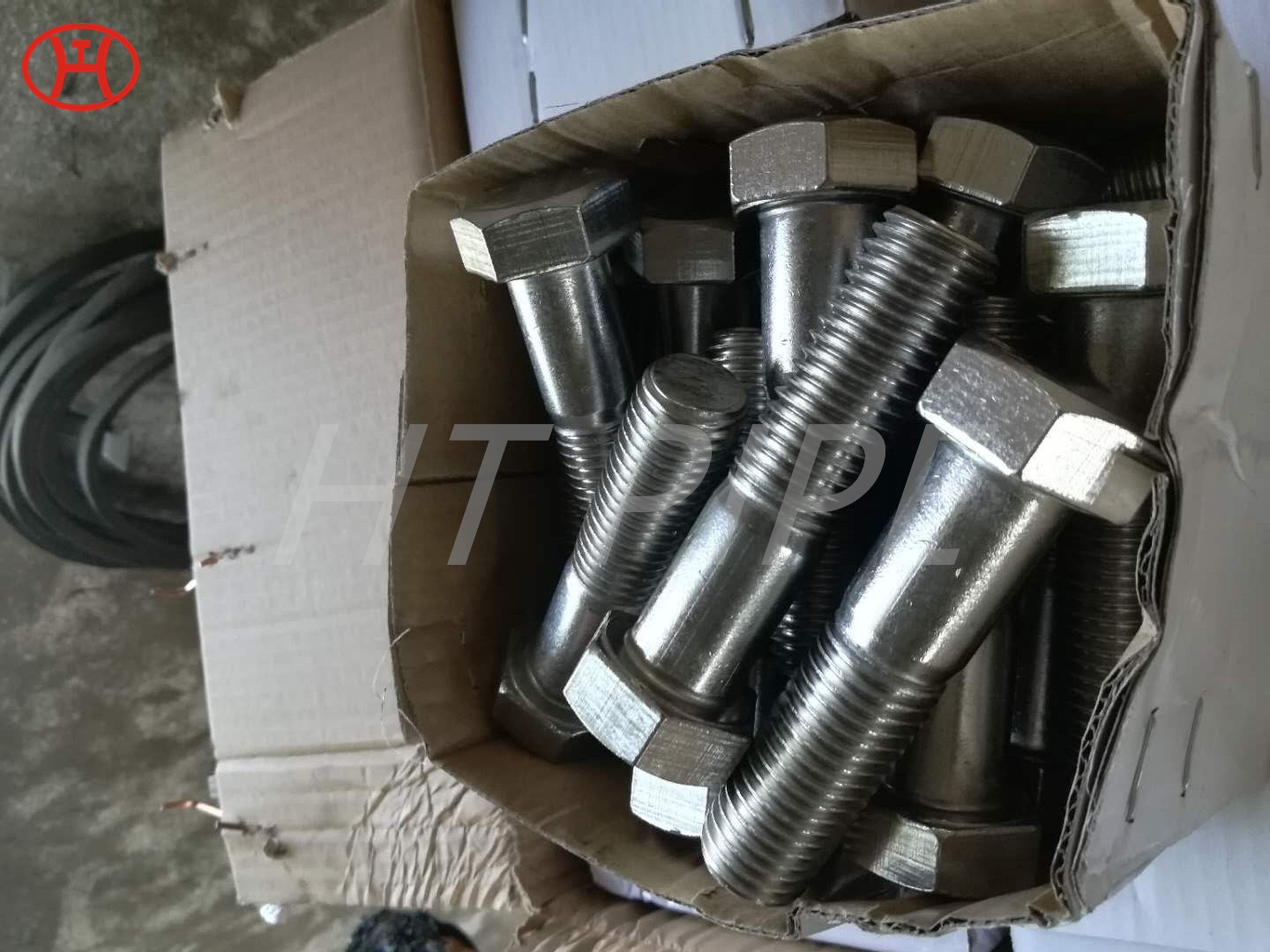 DIN931 Hot dip Galvanizing Nickel Alloy Steel UNS N10665/Hastelloy B2 Hex bolts with partial thread flange bolt