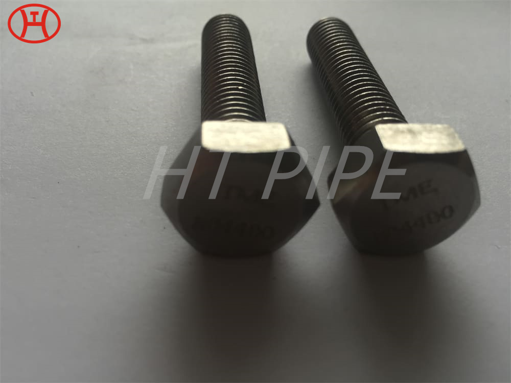 DIN931 UNS N02201-Ni 201 partial thread Nature Nickel Alloy m68 hex bolt Ni 201 hex bolt hex head bolts m26