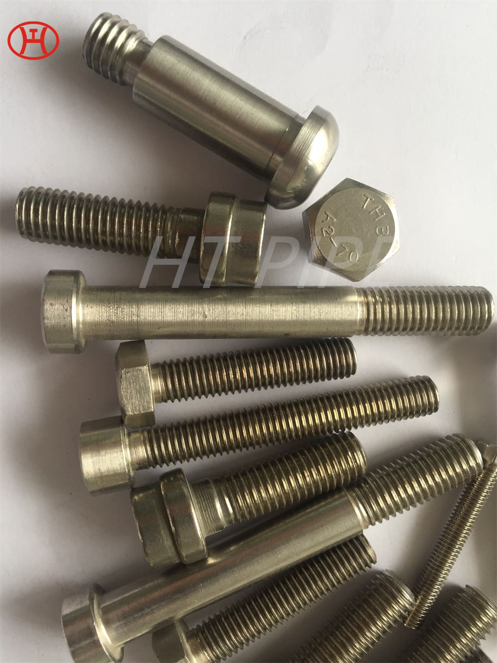 DIN933 UNS N06022-Hastelloy C22 full thread Nature Nickel Alloy hex bolt m5 m4x60mm bolt black hex Hastelloy C22 hex bolt