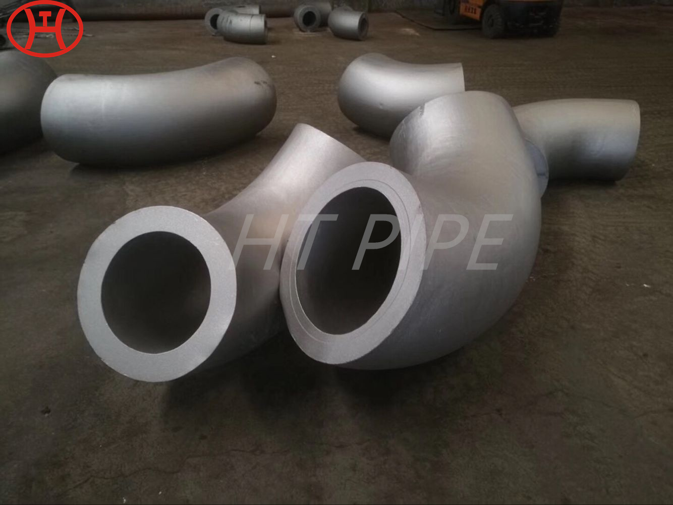 1-4 inch butt welded stainless steel pipe fittings 45 degree equal 2205 duplex elbow