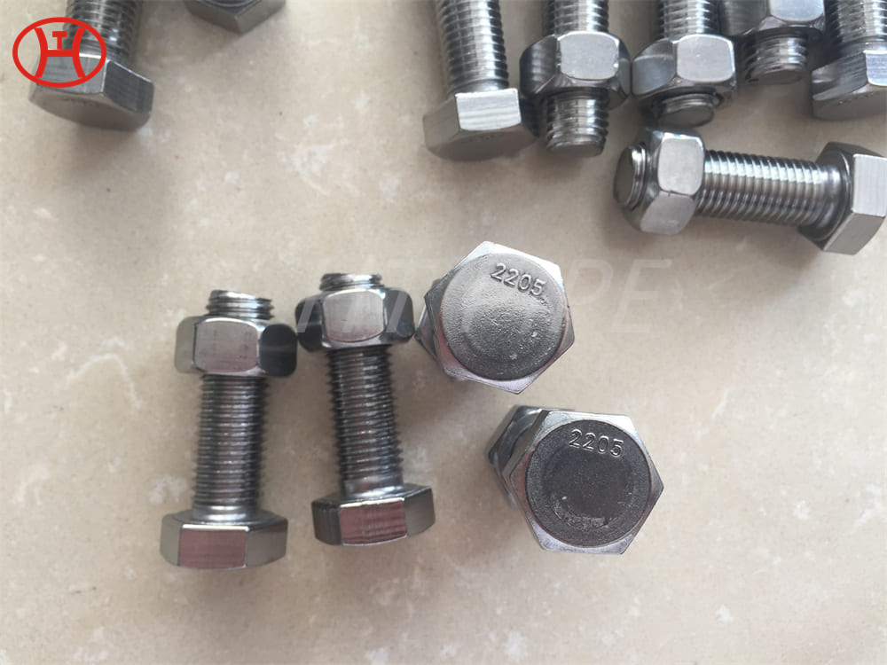 H-B2 full threaded hex bolt DIN933 nickel alloy steel bolt fasteners