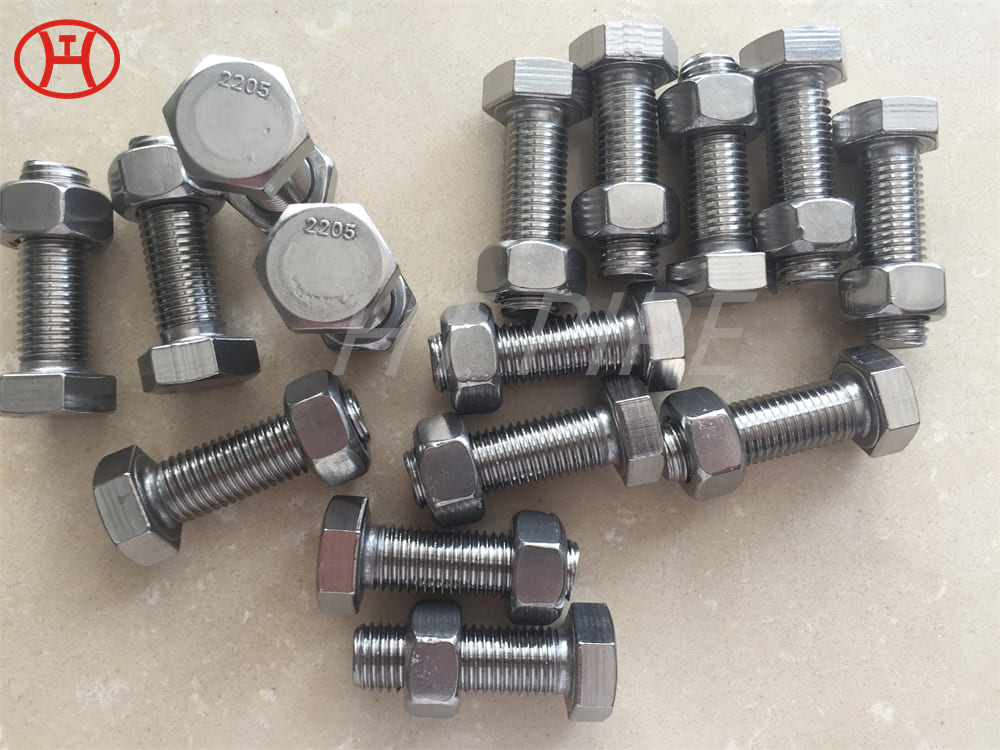 Head bolt hastelloy c-276 B2 hex hardened steel bolts nuts