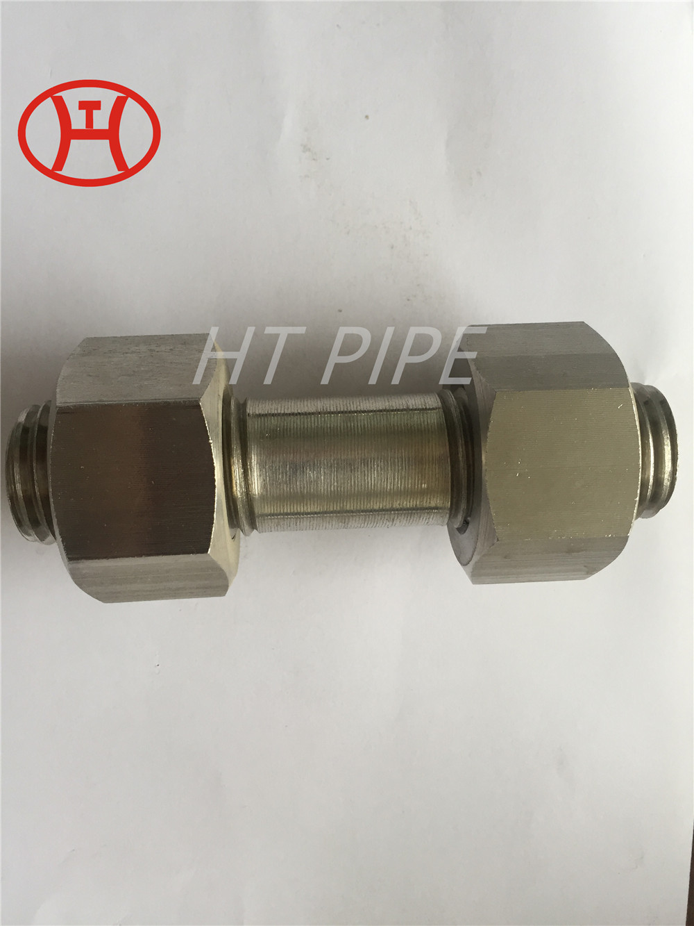 Din933 zenk nikèl alyaj asye uns n06002 hastelloy x boulon egzeyat ak fil plen boulon hex ak nwa M6 stud boulon