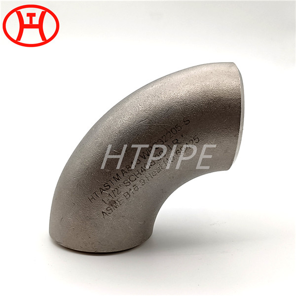 Duplex steel elbows LR long radiu 90 degrees WPS32205 ASTM ASME SA 815 fittings