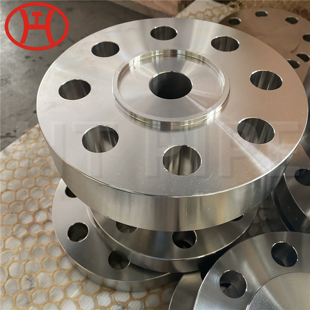 Foto bahan baku flensa stainless steel sebelum diproduksi