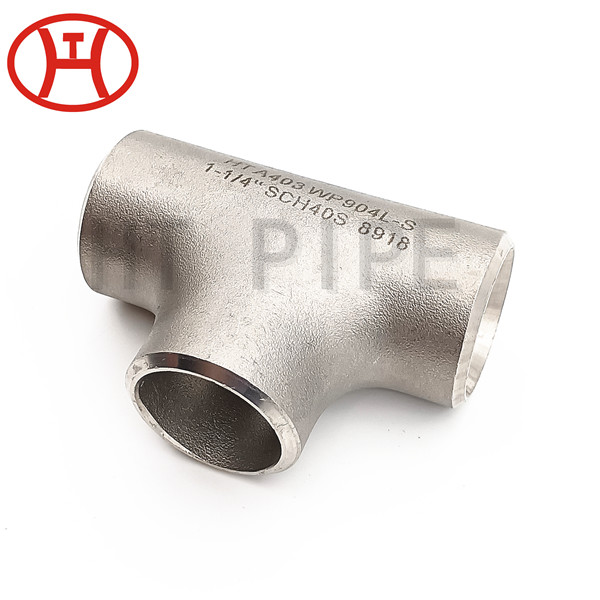 Steel Pipe Fittings ASME b16.9 Smls Equal Tee
