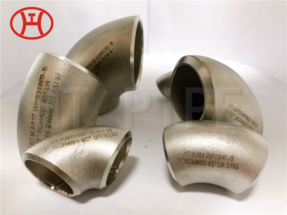 ASTM A403 Stainless Steel 304H 304L 45 90 Degrees SR LR Elbows