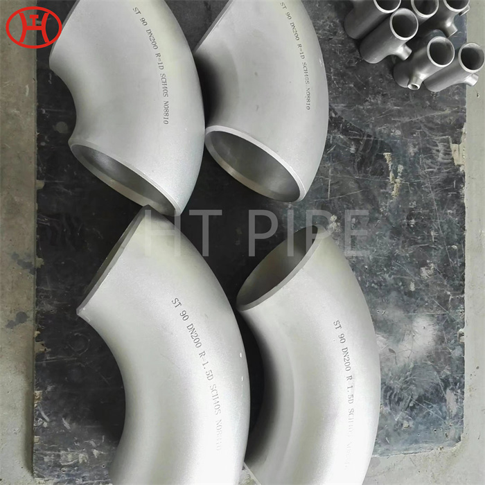 ASTM B366 WPNICMCS fittings Incoloy 800H steel pipe fitting