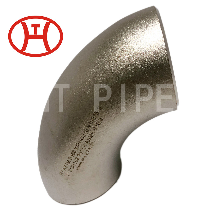ASTM B366 nickel alloy 90 degree elbows hastelloy c276 elbow
