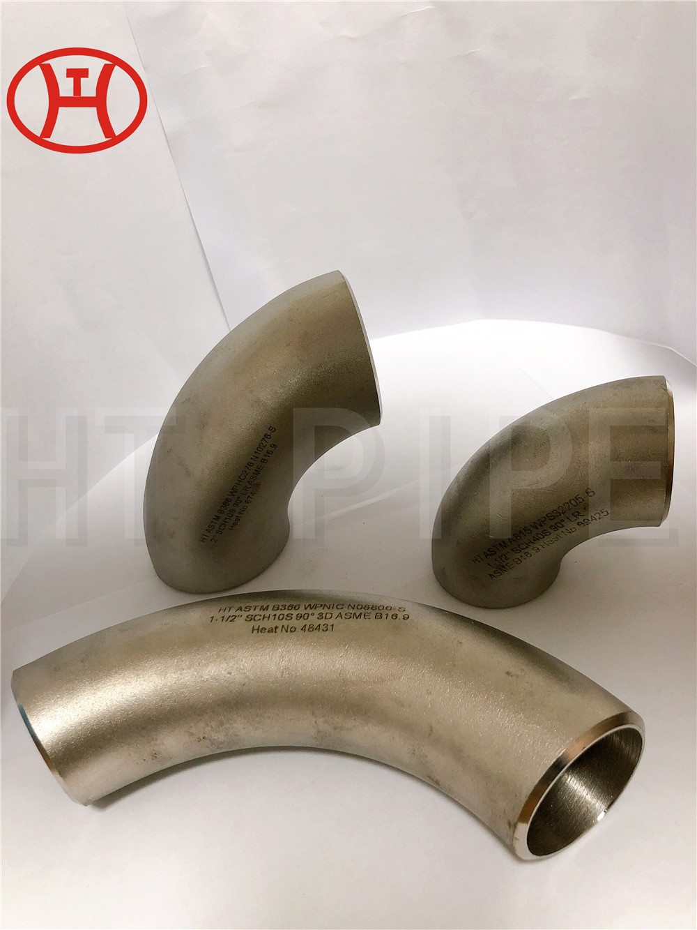 ASTM B815 WPS32205 SCH40S 90¡ã LR ASME B16.9 Fittings Elbows