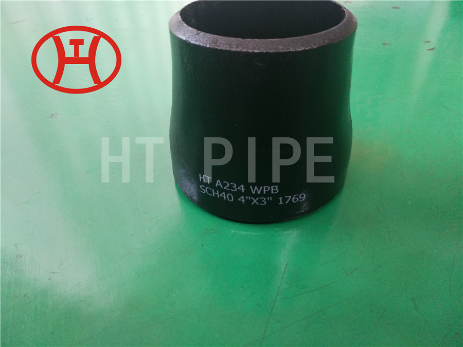 Carbon steel reducer ASTM A234 WPB concentric reducer 4in by 3in