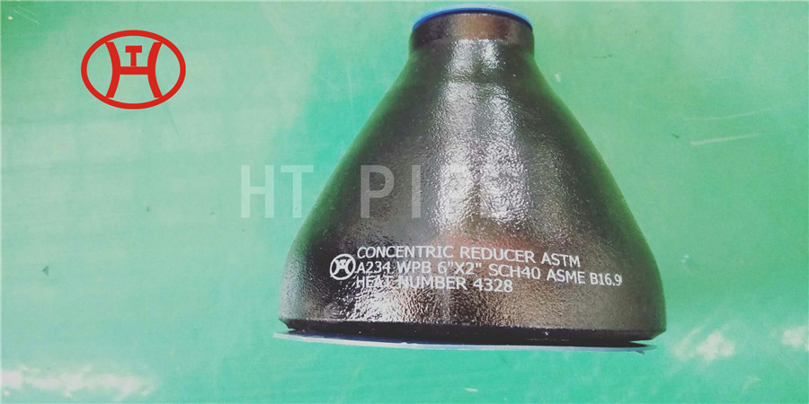 Carbon steel reducer ASTM A234 WPB concentric reducer 6in by 2in