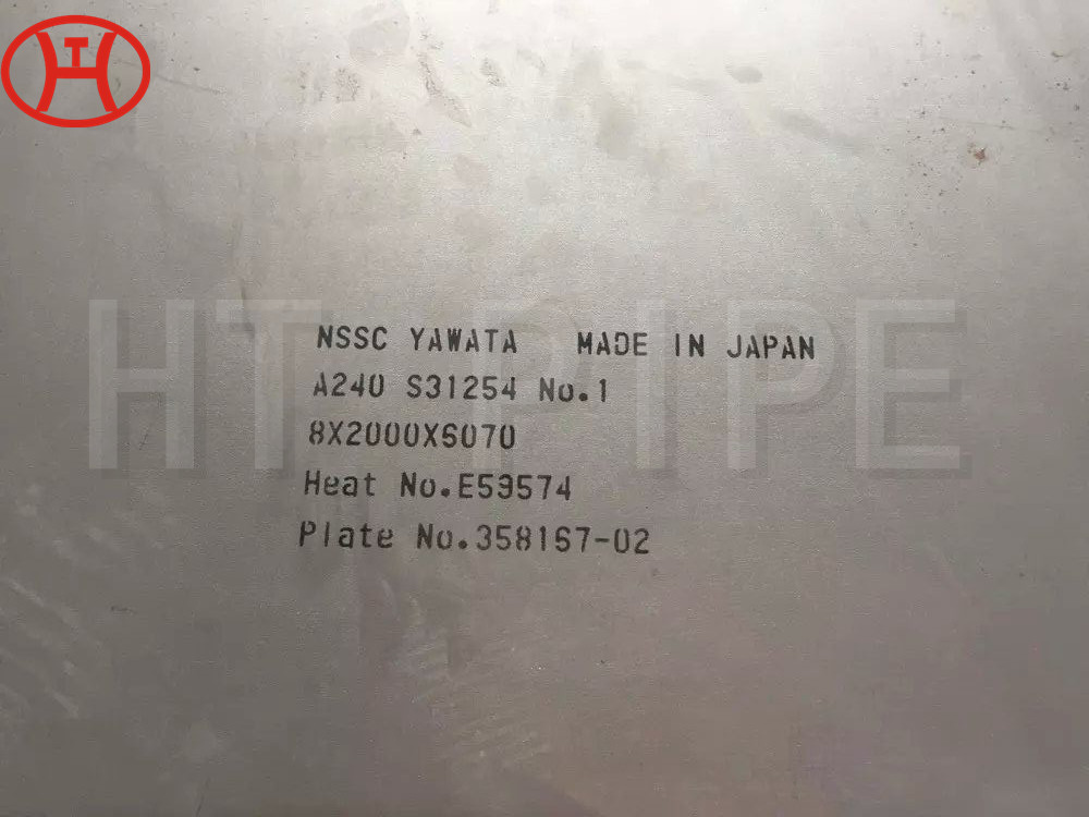 Imported Material A240 S31254 8 2000 6070mm Steel Plate