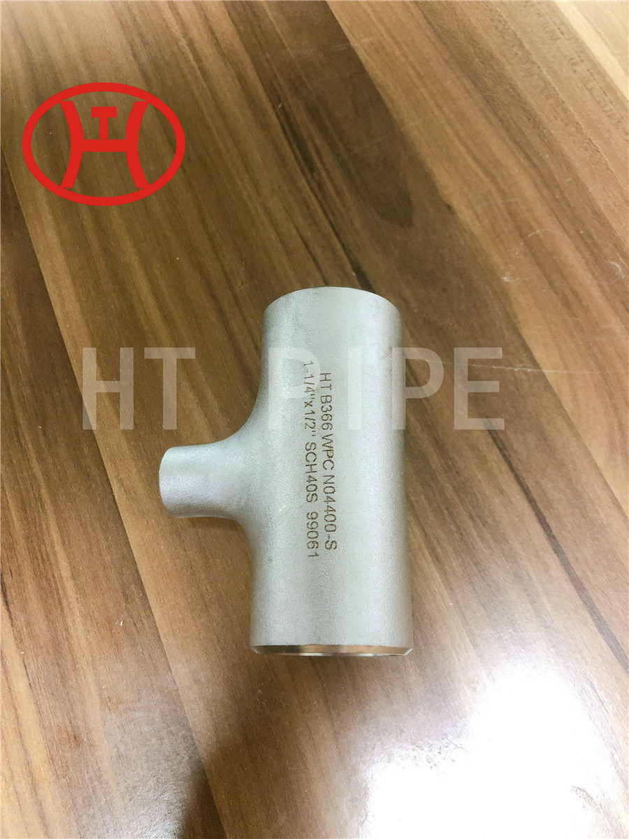 Nickel alloy elbow B366 N04400 reducing tee WPC tee