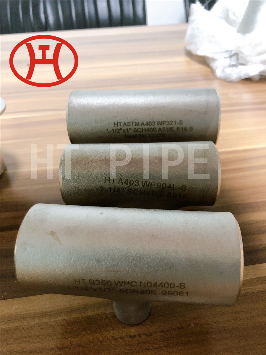 Nickel alloy reducing tee stainless steel reducing tee duplex steel reducing tee samples