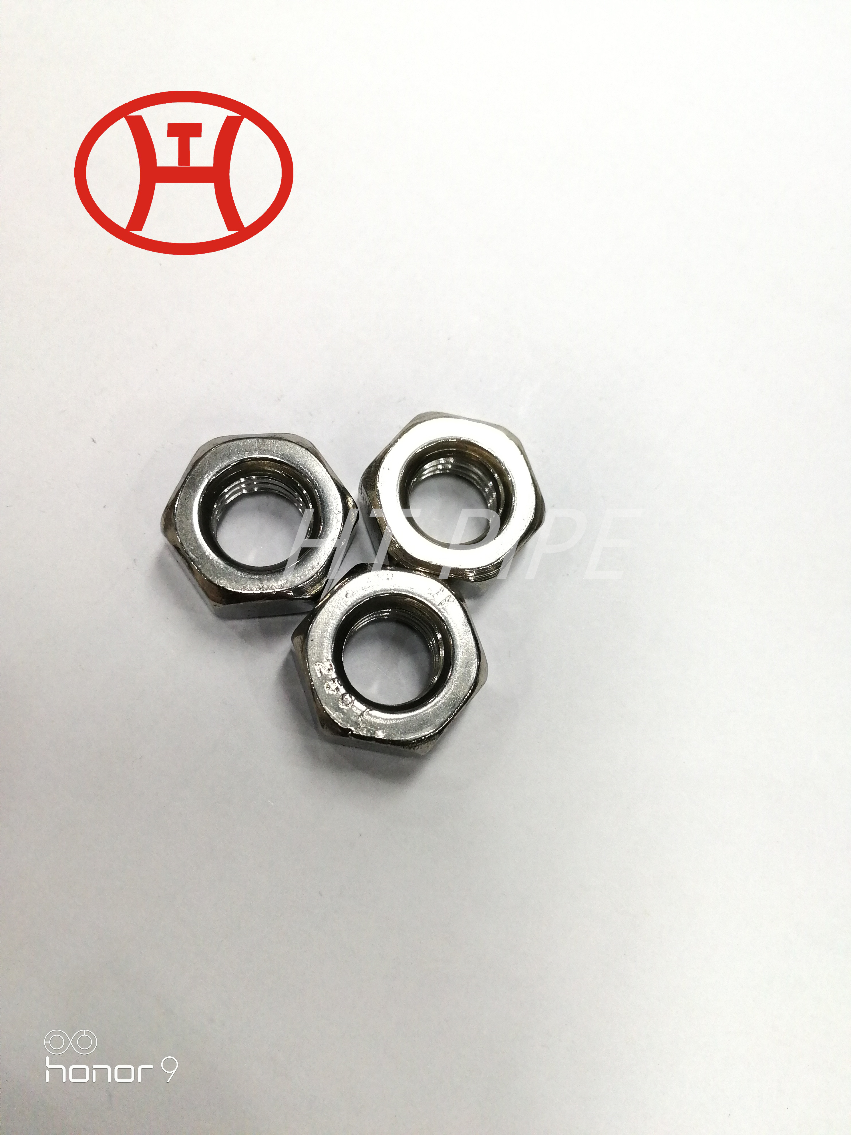 Special nickel alloy Monel K500 UNS N05500 2.4375 hex nut DIN934