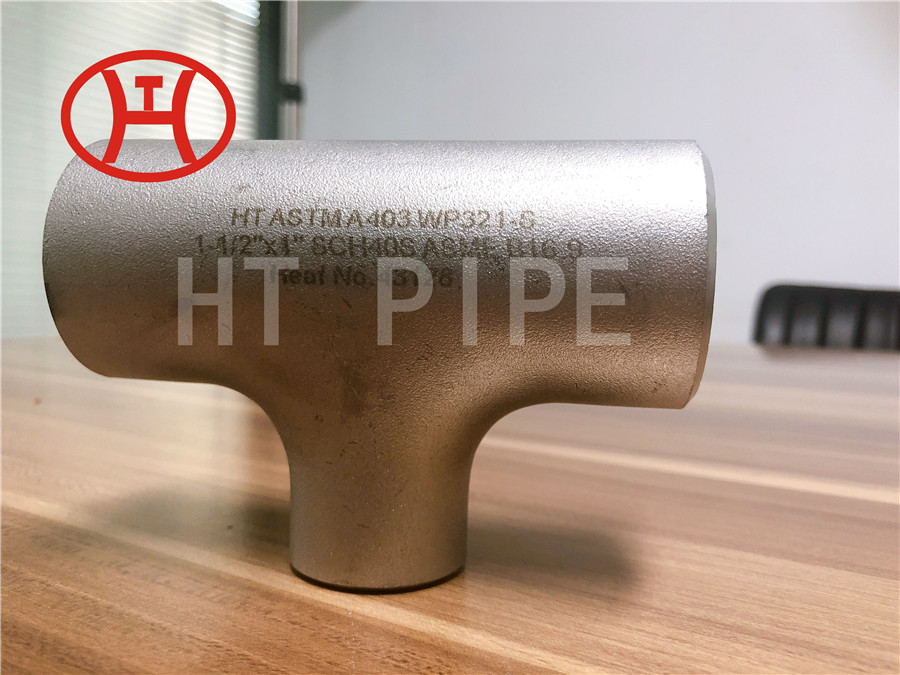Stainless steel pipe fittings WP 321 unequal tee reducing tee