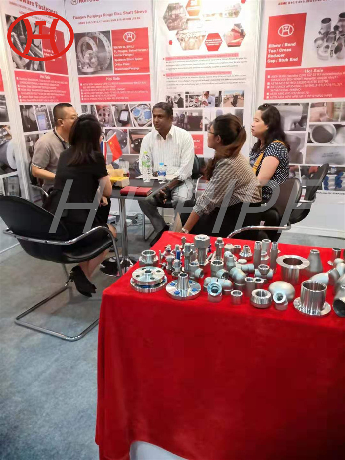 The exhibition of Zhengzhou Huitong pipe fittings 316 S31600 tees