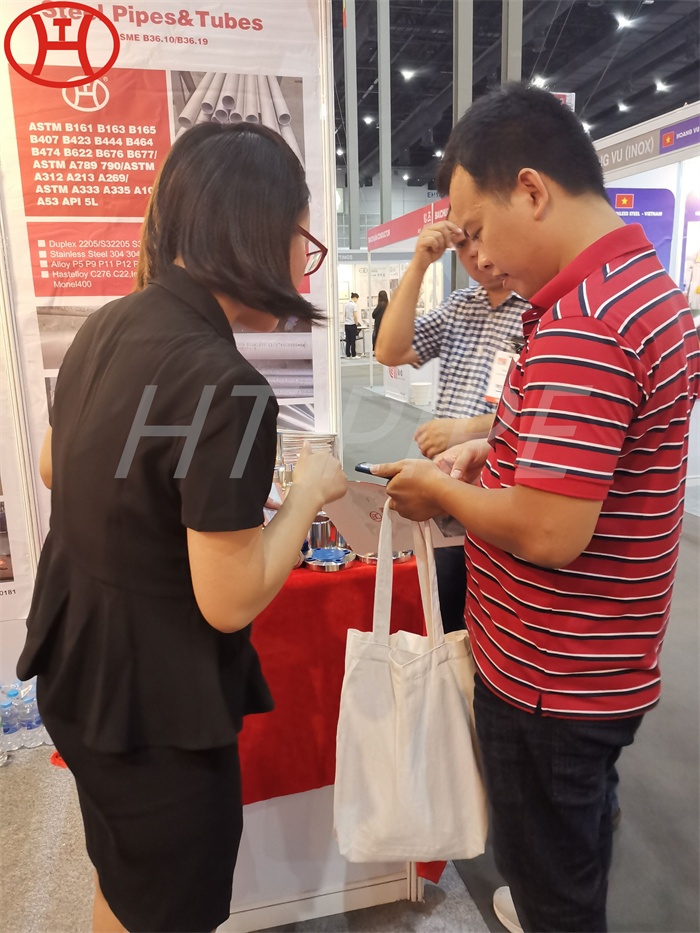 The exhibition of Zhengzhou Huitong pipe fittings 316 caps