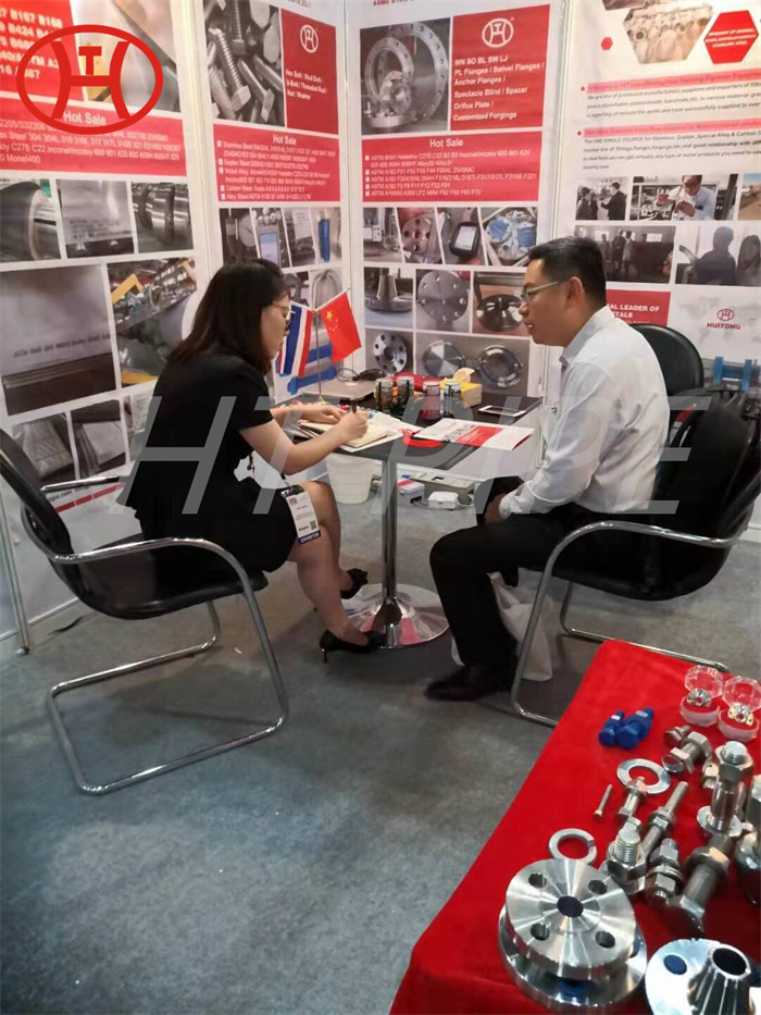 The exhibition of Zhengzhou Huitong pipe fittings 347 S34700 elbows