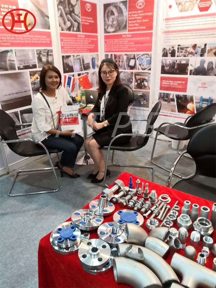 The exhibition of Zhengzhou Huitong stainless steel pipe fittings elbows