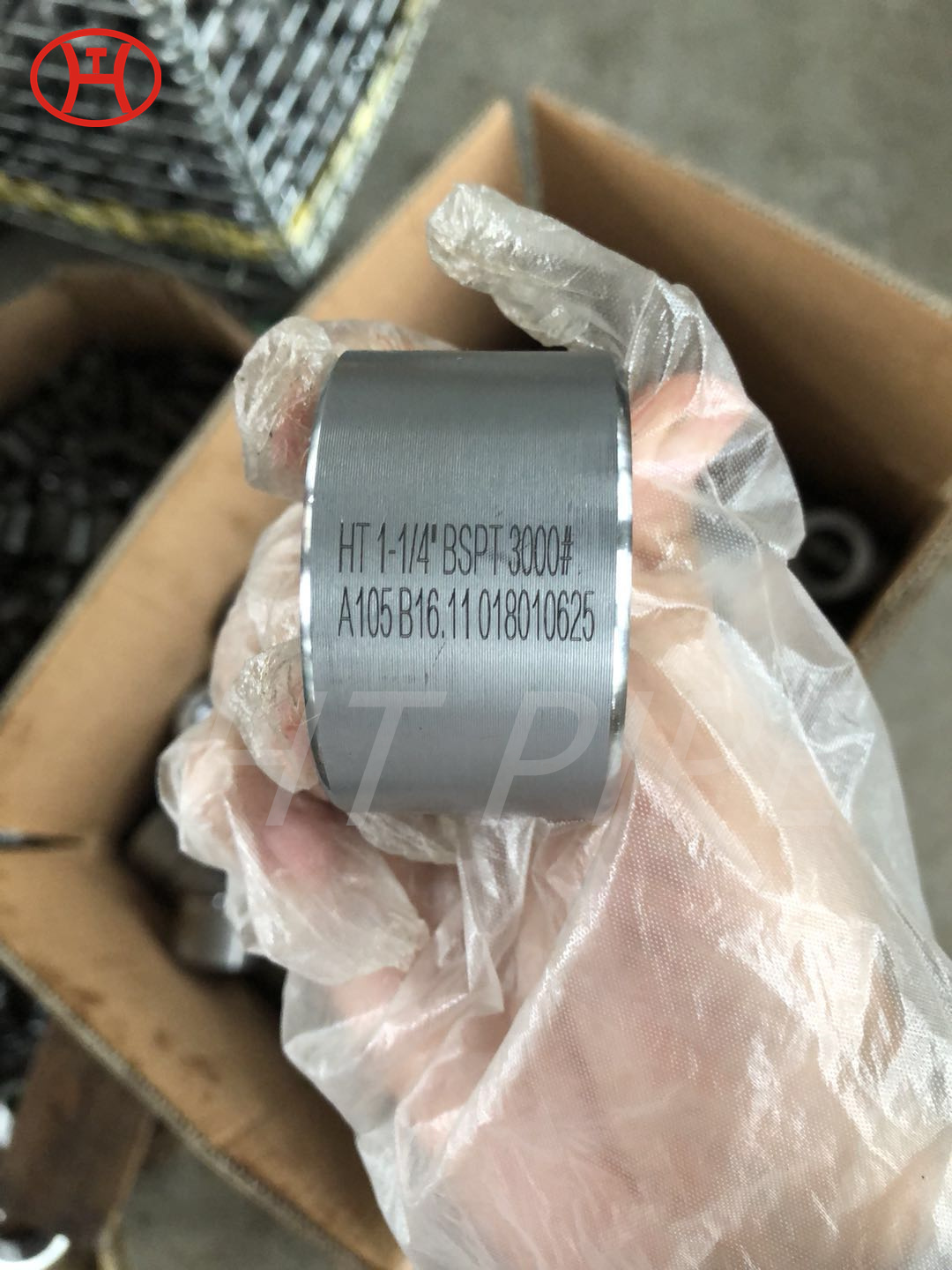 A105 B16.11 3000# half coupling exported to Malaysia