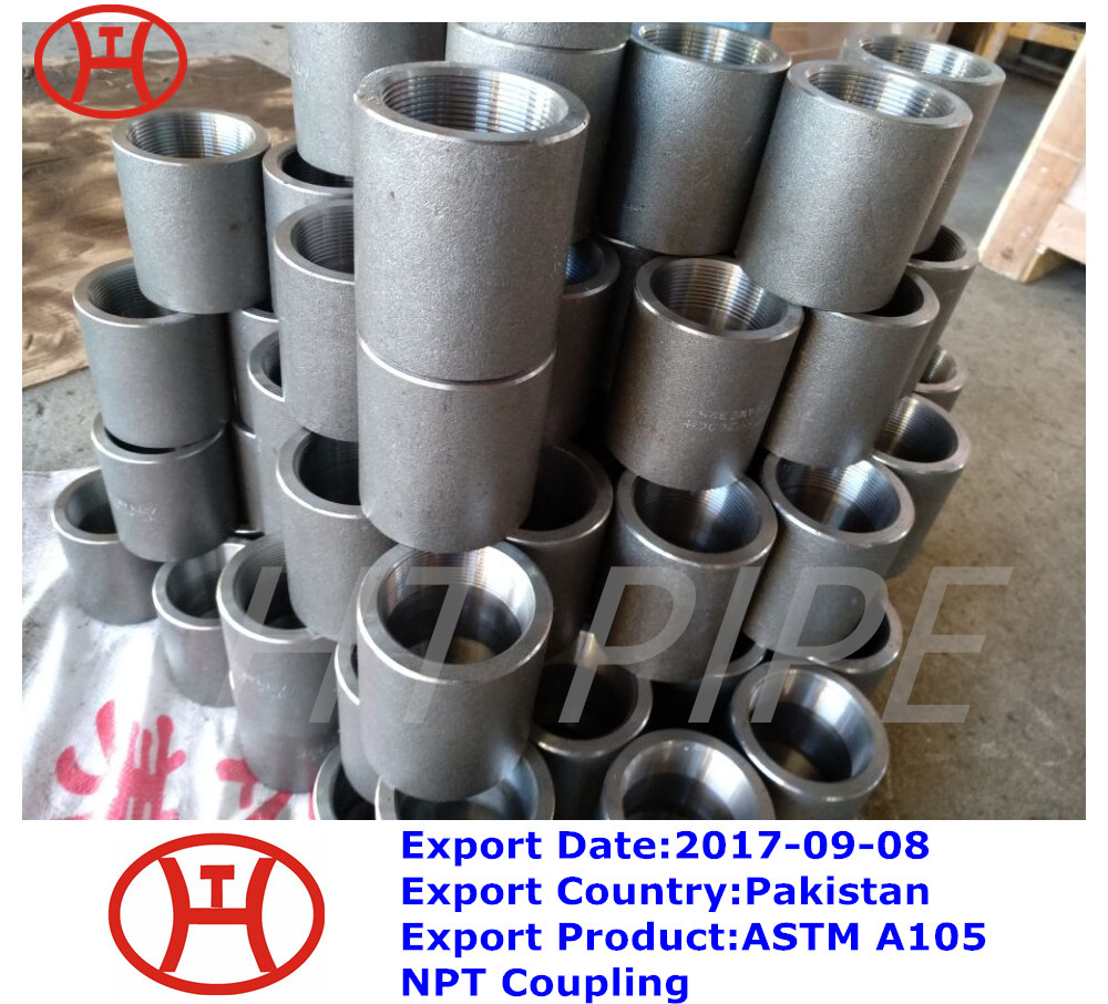 ASTM A105 NPT Half Coupling din forged socket weld pipe fittings exported to Pakistan