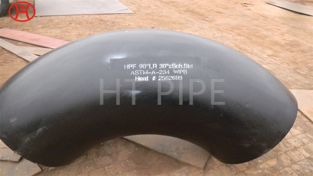 HPF 90 DEGREE LR 30 X SCH STD ASTM-A-234 WPB HEAT 2562699  CARBON STEEL
